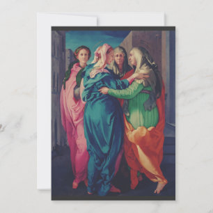Heimsuchung der Jungfrau durch Pontormo  Feiertagskarte