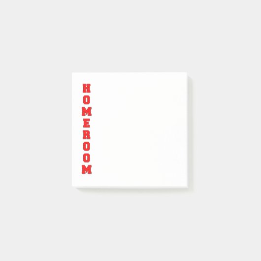 Heimunterkunft Post-it Klebezettel (Vorderseite)