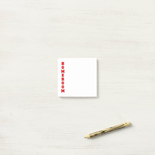 Heimunterkunft Post-it Klebezettel (Auf Schreibtisch)