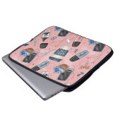 Heimunterricht für Mädchen Laptopschutzhülle (Vorne Knopf)