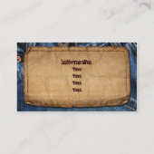 Heimwerker, Bau, Maintenace Arbeitskraft Visitenkarte (Rückseite)