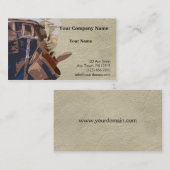 Heimwerker bearbeitet Aquarell Visitenkarte (Vorne/Hinten)