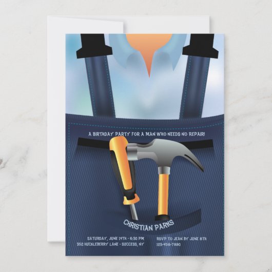 Heimwerker-Einladung Einladung (Vorderseite)