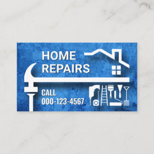 Heimwerker Hammer Dachreparatur Reparaturdienst Visitenkarte