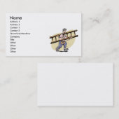 Heimwerker mit Leiter Visitenkarte (Vorne/Hinten)