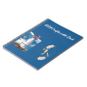 Heimwerker mit Vater, Tochter-Bonding Leuchtturm Notizblock (Linke Seite)