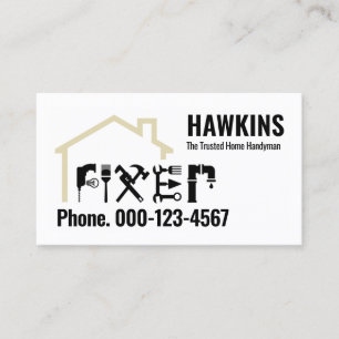 Heimwerker-Reparatur-Handwerker-Tools Visitenkarte