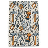 Heimwerker-Tools-Doodle-Cartoon Mittlere Geschenktüte (Vorderseite)