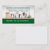 Heimwerker- u. Zuhausewartungsdienstleistungen Visitenkarte (Vorne/Hinten)