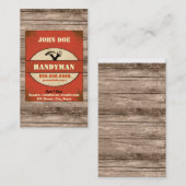 Heimwerker-Vintage Geschäfts-Karte Visitenkarte (Vorne/Hinten)