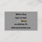 Heimwerker Visitenkarte (Rückseite)