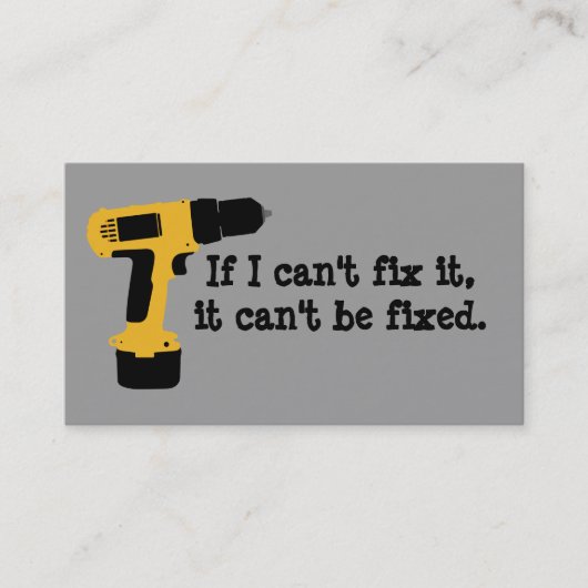 Heimwerker Visitenkarte (Vorderseite)