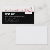 Heimwerker-Visitenkarte-Schablone Visitenkarte (Vorne/Hinten)