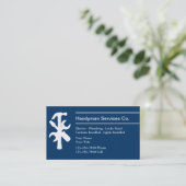 Heimwerker-Visitenkarten Visitenkarte (Stehend Vorderseite)