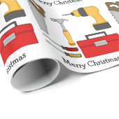 Heimwerker-Werkzeuge Geschenkpapier (Rolleneckpunkt)