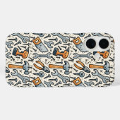 Heimwerker-Werkzeugsammlung Doodle-Kunst Case-Mate iPhone Hülle (Rückseite (Horizontal))