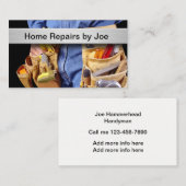 Heimwerker-Zuhause-Reparatur Visitenkarte (Vorne/Hinten)