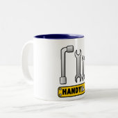 Heimwerker Zweifarbige Tasse (Vorderseite Links)