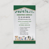Heimwerkerdienstleistungen, Zuhausewartung Visitenkarte (Vorderseite)