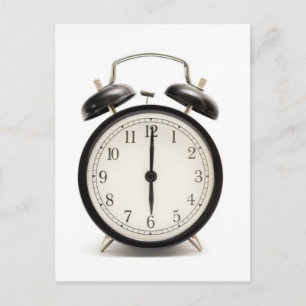 Heimzeit!! Süße Vintage-Uhr Postkarte