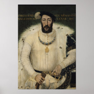 Heinrich II., König von Frankreich, 1555 Poster
