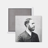 Heinrich Rudolph Hertz Magnet (Vorderseite/Rückseite)