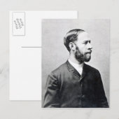 Heinrich Rudolph Hertz Postkarte (Vorne/Hinten)