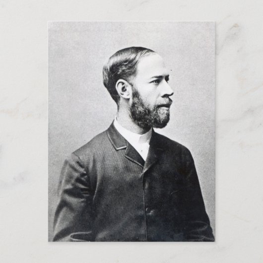 Heinrich Rudolph Hertz Postkarte (Vorderseite)