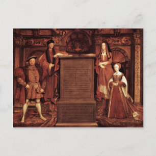 Heinrich VII., Elisabeth von York, Heinrich VIII. Postkarte
