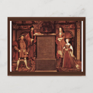 Heinrich VII., Elizabeth von York, Heinrich VIII. Postkarte