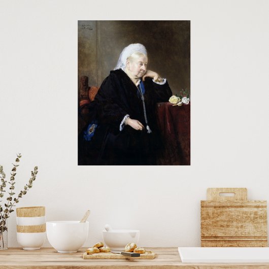 Heinrich von Angeli Queen Victoria Poster (Küche)