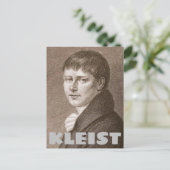 Heinrich von Kleist Postkarte (Stehend Vorderseite)