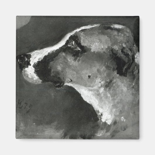 Heinrich von Toulouse-Lautrec Head of a Dog with S Magnet (Vorne)