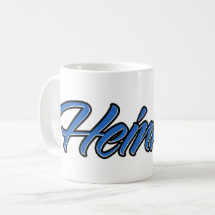 Heinrich Vorname Name blue Tasse Kaffeetasse