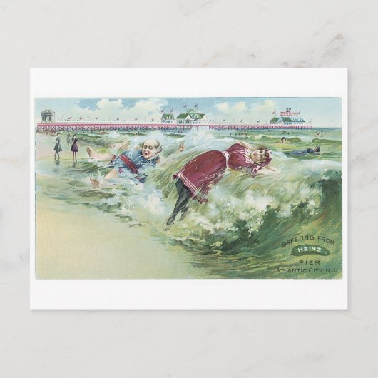 Heinz Pier Atlantic City, NJ Postkarte (Vorderseite)