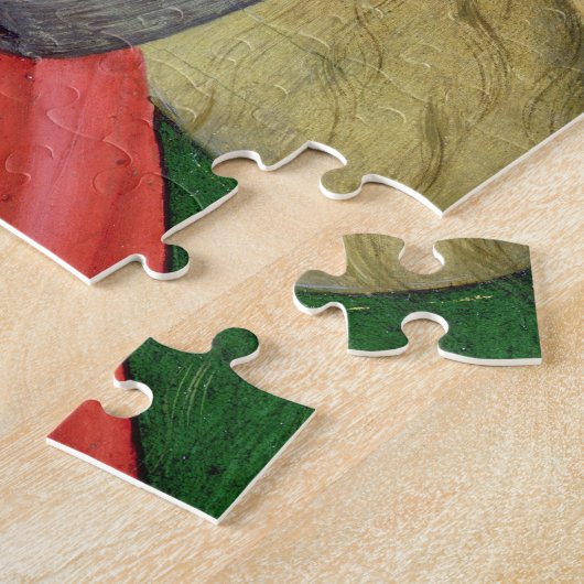 Heirat der Jungfrau, Detail, das ein von zeigt Puzzle (Seite)