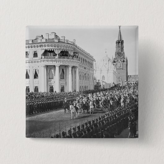 Heirat des Zars Nicholas (1868-1918) zu Alexandra Button (Vorderseite)