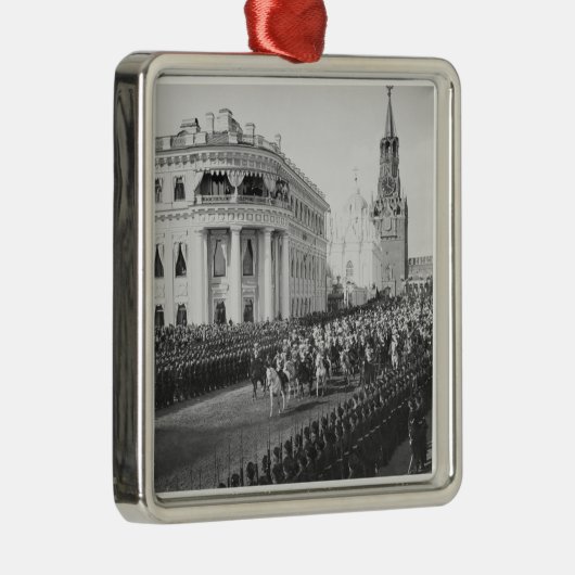 Heirat des Zars Nicholas (1868-1918) zu Alexandra Silbernes Ornament (Rechts)