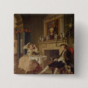 Heirat ein La Modus: II das Tete ein Tete, c.1743 Button
