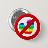 Heirat-Gleichheits-Knopf - kein Slogan Button (Vorne & Hinten)