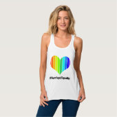 Heirat-Gleichheits-Regenbogen-Herz-Trägershirt Tank Top (Vorderseite Vollansicht)