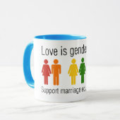 Heirat-Gleichheits-Tasse Tasse (Vorderseite Links)