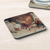 Heirat in Flotten-Straße, 1898 (Öl auf Leinwand) Getränkeuntersetzer (Linke Seite)