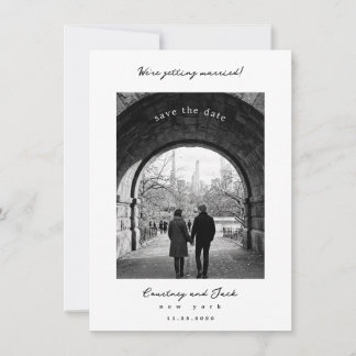 Heirat in Schwarz Save The Date