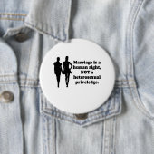 Heirat ist ein Menschenrecht Button (Beispiel)