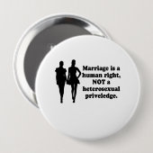 Heirat ist ein Menschenrecht Button (Vorne & Hinten)