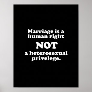 Heirat ist ein Menschenrecht, nicht ein Poster