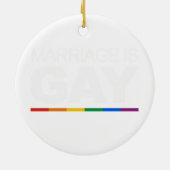 HEIRAT IST HOMOSEXUELL KERAMIK ORNAMENT (Hinten)