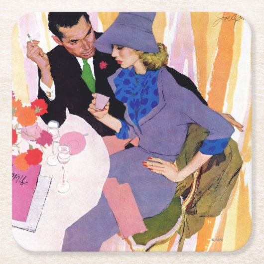 Heirat ist nicht für mich rechteckiger pappuntersetzer (Vorderseite)