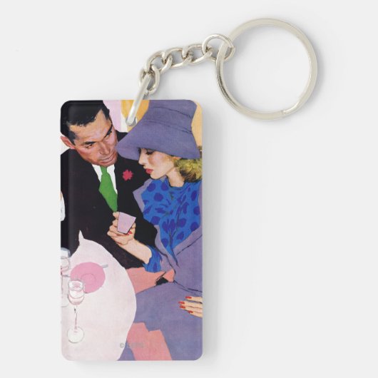 Heirat ist nicht für mich schlüsselanhänger (Rückseite)